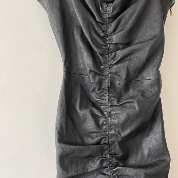 Sprwmn Los Angeles leather dress NWT xs - Picture 10 of 12